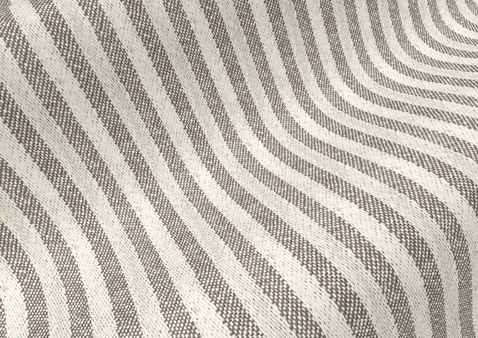 Emily Bond Oscar Stripe, Smoke - Roller Blind - Image 4